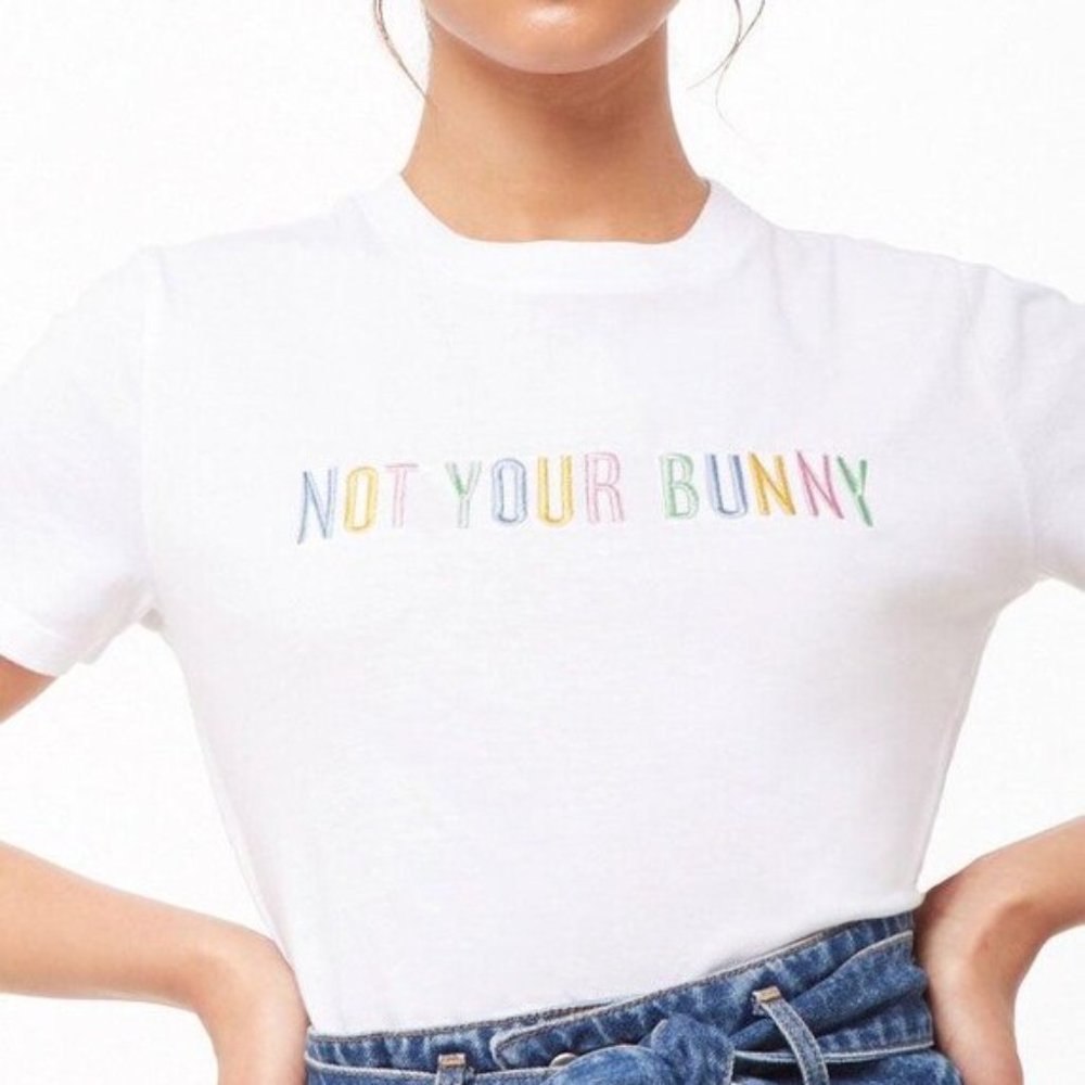 Forever 21 “not your bunny” graphic tee - size M